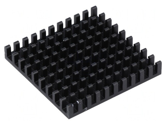 Radiator aluminiu negru 40x40x6mm