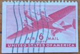 U.S.A-(1941-44) ''TRANS-ATLANTICA MERICA-VAL de 6c dant 3 laturi--stamp.--Vezi-Scan