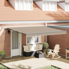 Gossi marquise retractabila automata cu led bej 400x300 cm, Gossi material pentru inlocuirea marquises-ului pentru cadru de 4x3 m bej