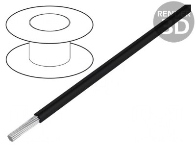Cablu EcoGen EcoWire Hook-Up Wire 12AWG Negru foto