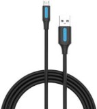 Cablu alimentare si date Vention, USB 2.0 (T) la micro USB (T), 3m rata transfer 480 Mbps, invelis PVC, negru, &quot;COLBI&quot; (timbru verde 0.18 lei) - 69227