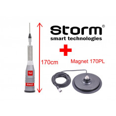 Antena Statie CB Storm ML170 Turbo 170cm + Magnet 170PL