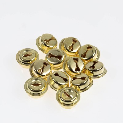Clopoței Metalici Artesana, Model Aurii, Mărime 1.5cm, Set 12 Bucăți foto