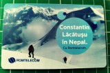 Cartela telefonica Romtelecom 15 lei Sprijina valorile rom&acirc;nești Constantin Lăcătușu Himalaya Nepal 160.000 unitați E47V98 exp. 01.10.2009 Peak Europa