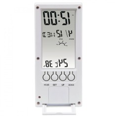 Termometru si higrometru Hama TH-140, Alarma, Functie calendar, Alb foto