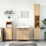 VidaXL Dulap de baie, stejar sonoma, 58x33x60 cm, lemn prelucrat