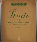 Rode - 24 Capricii pentru vioară - partituri, 1965