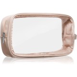 Notino Travel Collection Large Clear Organizer geantă de cosmetice transparentă L Beige 1 buc