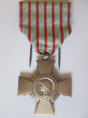 Medalia Crucea franceza a luptatorilor din primul razboi mondial 1914-1918 foto
