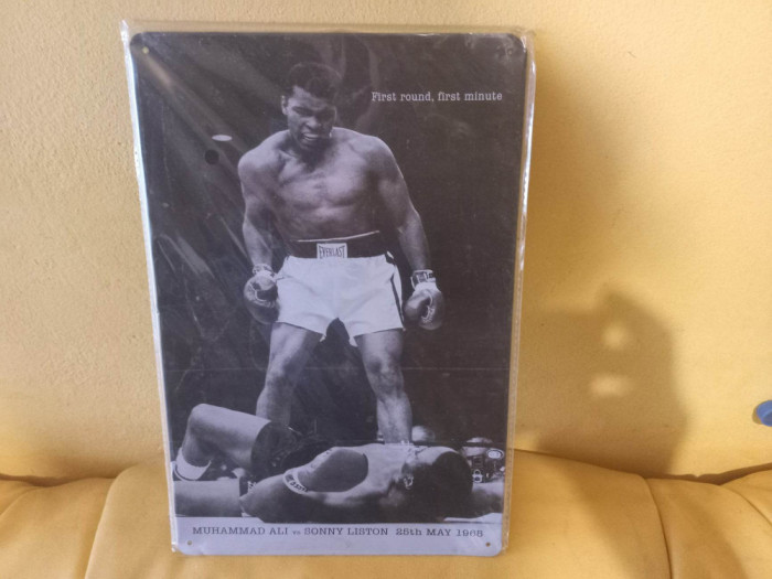 Reclama metalica Muhammad Ali vs. Sonny Liston