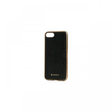 Husa iPhone 7/8/SE2020/SE2022 Occa Lizard Black(piele naturala, protectie margine 360&deg;)