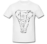 Cumpara ieftin Tricou &quot; Elefant alb - negru &quot;
