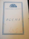 Caiet program &quot;Boema&quot;, Teatrul de Opera si Balet RPR, autograf L. Spiess, 1968