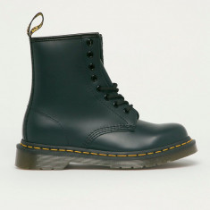 Dr. Martens bocanci de piele 1460 culoarea bleumarin, cu toc plat 11822411