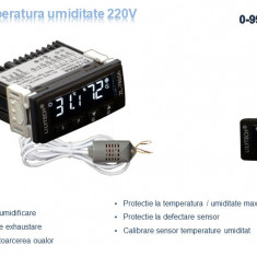 Controler temperatura umiditate termostat higrostat incubator uscator 220V