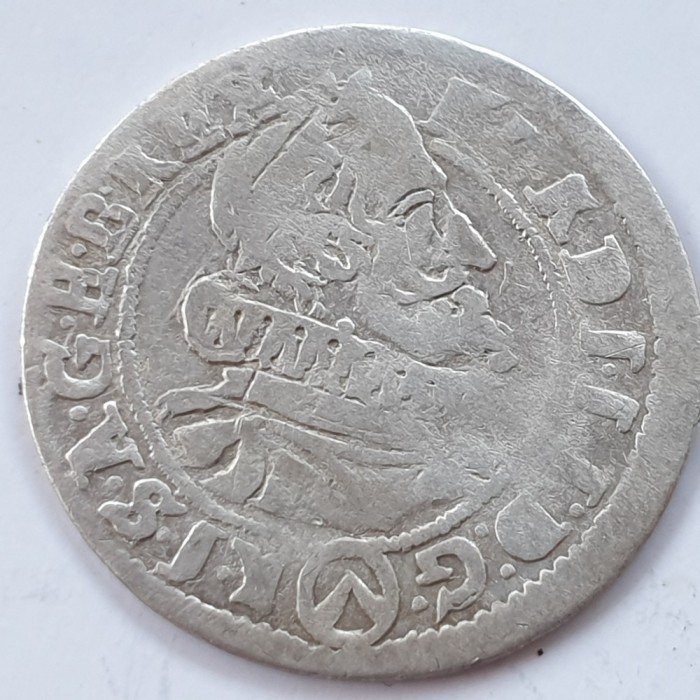 Austria 3 kreuzer 1624 Viena argint Ferdinand ll