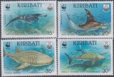 Timbre cu faună marină din Kiribati