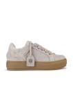 Kurt Geiger London sneakers din piele intoarsă Southbank Tag culoarea bej, 493347209