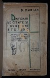 DICTIONAR DE CITATE SI LOCUTIUNI STRAINE