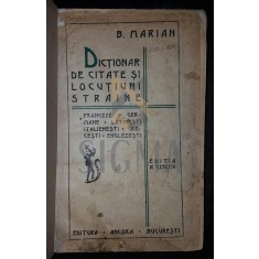 DICTIONAR DE CITATE SI LOCUTIUNI STRAINE