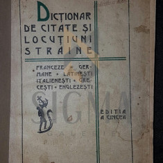 DICTIONAR DE CITATE SI LOCUTIUNI STRAINE