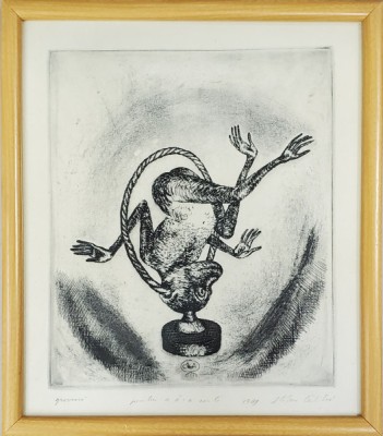 Stefan Caltia (1942 - ) - Gravura pentru a II a carte, 1989 foto