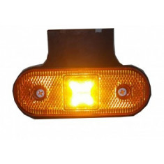 Lampa laterala cu suport 4 LED- 12/24V Galben FR0193