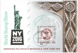 Romania 2016 - expo filatelic New York, colita stampilata