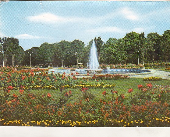 bnk cp Roman - Parc - circulata - marca fixa