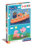 Puzzle Clementoni Peppa Pig, 2 x 20 piese