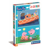 Puzzle Clementoni Peppa Pig, 2 x 20 piese