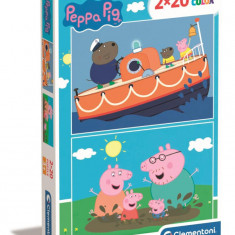 Puzzle Clementoni Peppa Pig, 2 x 20 piese