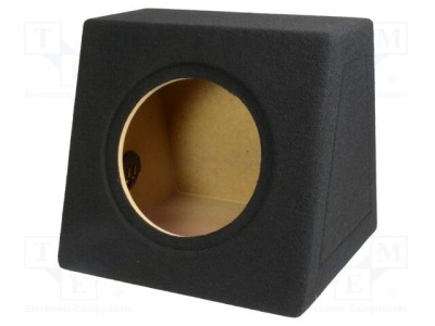 Carcasă difuzor MDF neagră BASSER 250mm Frezare 272mm 30l foto