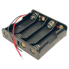 Soclu bateri, tip R6, AA, pentru 4 baterii, 125339