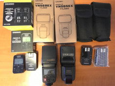 Blit Yongnuo YN568EX x2 buc. + transceivere YN622N pentru Nikon foto