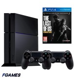 Consola Sony Playstation 4 Ps4 500gb + Doua Controllere + The Last Of Us PlayStation 4, Second-Hand