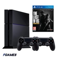 Consola Sony Playstation 4 Ps4 500gb + Doua Controllere + The Last Of Us PlayStation 4, Second-Hand