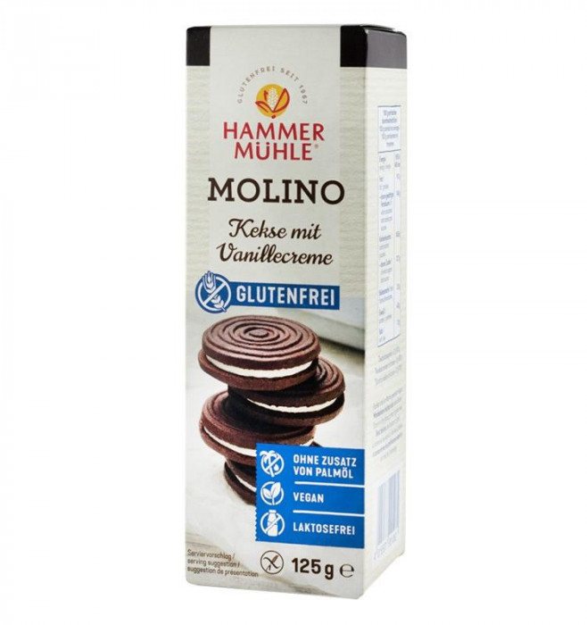 Biscuiti cu Crema de Vanilie 125gr Hammer Muhle