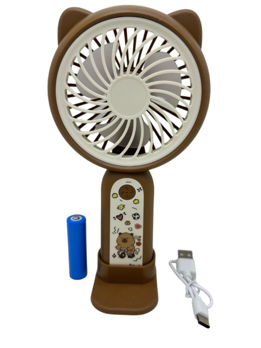 Mini Ventilator Portabil Capibara- USB, Baterie Inclusa