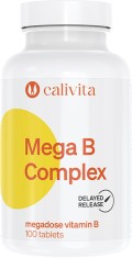 Mega B Complex Megadoză de Vitamine B pentru Cresterea Rezistentei la Stres (100 tablete) - Calivita
