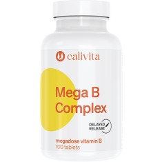 Mega B Complex Megadoză de Vitamine B pentru Cresterea Rezistentei la Stres (100 tablete) - Calivita