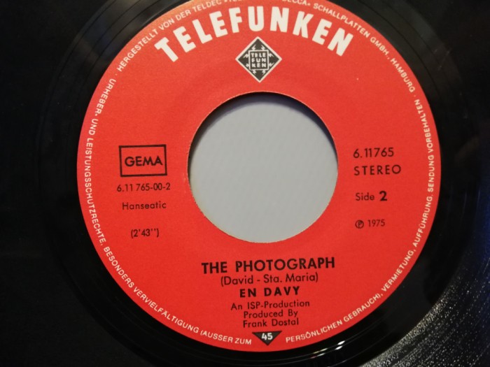 En Davy &ndash; You Set My &hellip;(1975/Decca/RFG) - VINIL Single/NM