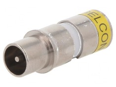 Conector coaxial 9,5mm IEC 169-2 mufă tată RG6 crimpare
