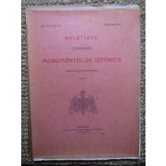 BULETINUL COMISIUNII MONUMENTELOR ISTORICE , PUBLICATIUNE TRIMESTRIALA ANUL VII , FASC. 26 , APRILIE-IUNIE 1914