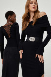 Cumpara ieftin Answear Lab rochie culoarea negru, mini, mulata