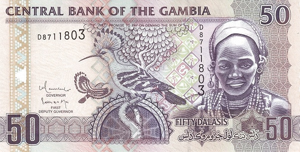 Gambia 50 Dalasi ND (2006-2013) - P28b UNC !!!