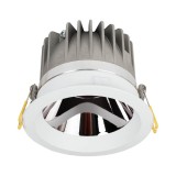Downlight LED rotund Reflecto 20W 4000K, negru, Metsan