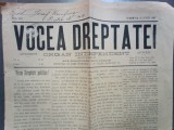 Ziarul Comunitatii Evreiesti Sefarde din ROMANIA , ANII 1881-1899 , VOCEA DREPTATEI, exemplar din 22 IUNIE 1897 .Destinat lui IOSIF KAUFMANN ,