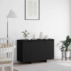 Bufet Negru 120 x 41 x 75 cm Lemn compozit