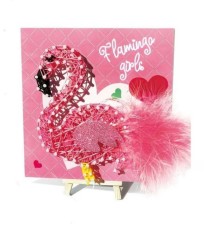 Set creativ tablou cu ata Flamingo foto